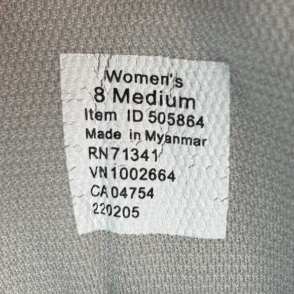 🔴  L.L BEAN COMFORT FITNESS WALKER Women Size 8 Grey White Walking Shoes 505864 - Picture 8 of 8